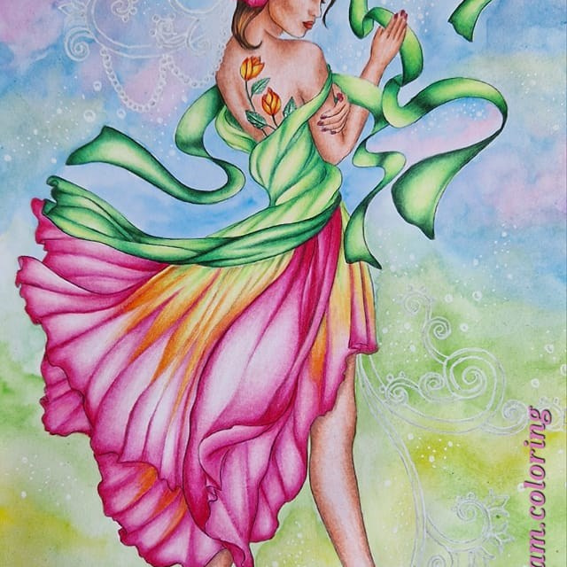 Авторская раскраска Алёны Лазаревой Mystical Worlds. Раскраски Алёны Лазаревой