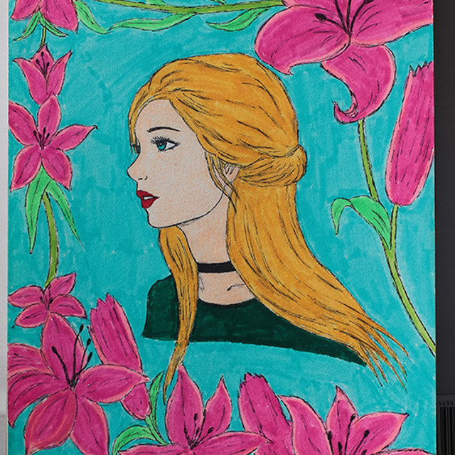 Рисунки в альбоме