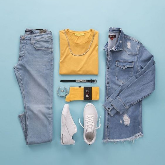 Предметное фото - стильные мужские сеты.