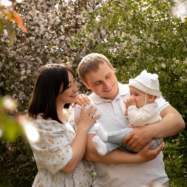 Джамиля, Юра и малыш Андрюша