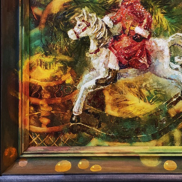 «Девочка на лошадке». Художник Марина Новосельская