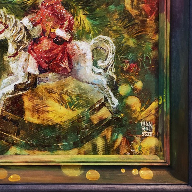 «Девочка на лошадке». Художник Марина Новосельская