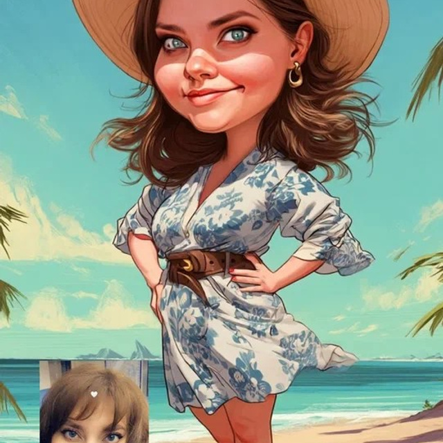 Шарж. Фотограф (графический дизайнер) Полонская Юлия