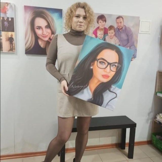 Арт портреты на холсте. Фотограф (графический дизайнер) Полонская Юлия