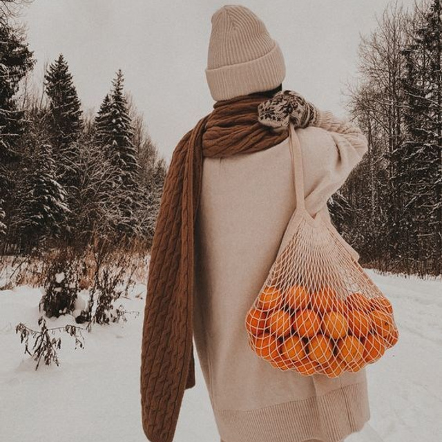 Зима. Фотосессия на улице для девушки.