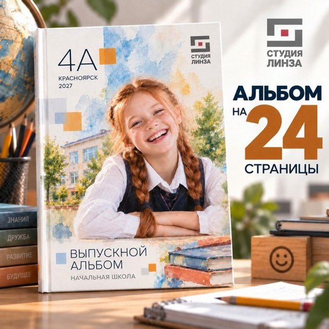 Летопись начальной школы: 24 стр. (ИИ‑иллюстрации)