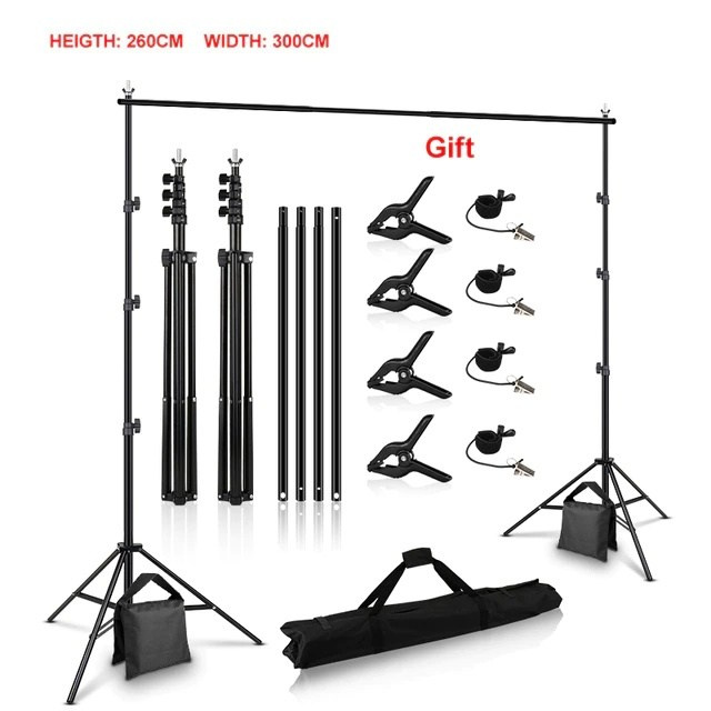 PYNSSEU, быстросборная стойка для фотофона  2,6х3 метра