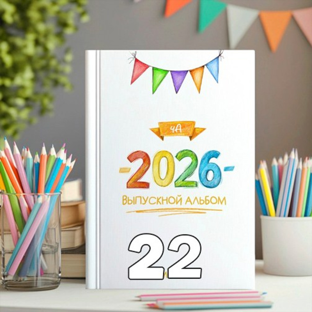 НШ. Папка-О Арт.№ 20. 2026. Выпускные альбомы для школ и детсадов в Тюмени | Фотофикус