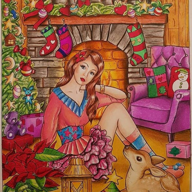Новогодний Сюрприз Авторская раскраска Алёны Лазаревой. Раскраски Алёны Лазаревой