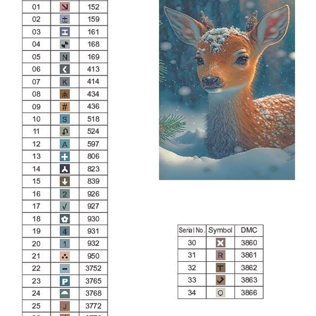 Цветовые карты старые символы. Алмазная мозаика CVL