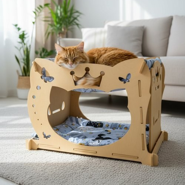 Домик-гамак двухуровневый для питомцев. Murstyle