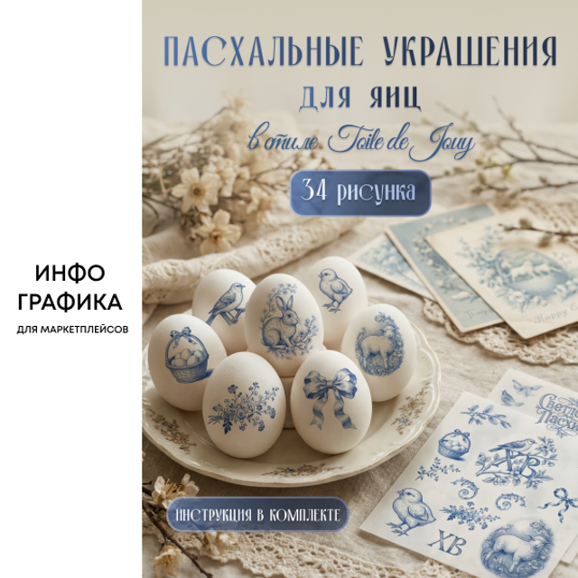 Инфографика | карточка товара | Товары для Пасхи