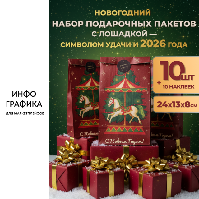 Инфографика | Карточка товара | Новогодний