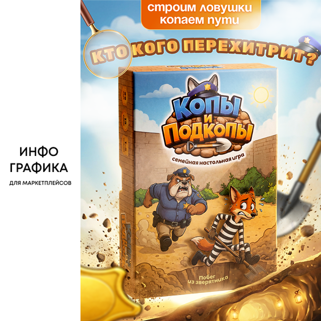 Инфографика | Карточка товара | Настольная детская игра