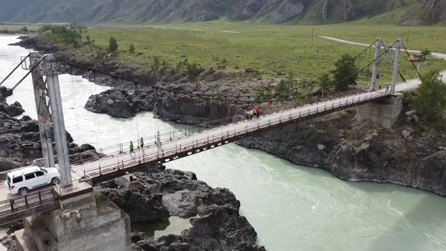 Ороктойский мост, Чемальский тракт / Super Fujica-6 / Kodak Portra 160