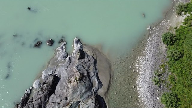 Усть-Муны, Кызыл-Таш, Бирюзовая Катунь / Contax G1 / Agfacolor pro 200