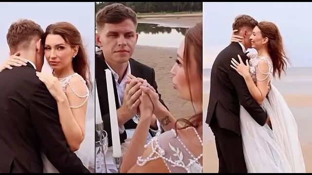 Свадебная прогулка на Финском заливе. Портретный фотограф в Санкт-Петербурге Савельева Ольга