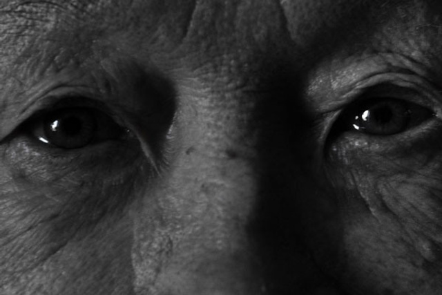 На пороге. On the doorstep.