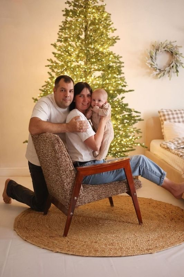 Новогодняя фотосессия. Надя, Денис и Макс