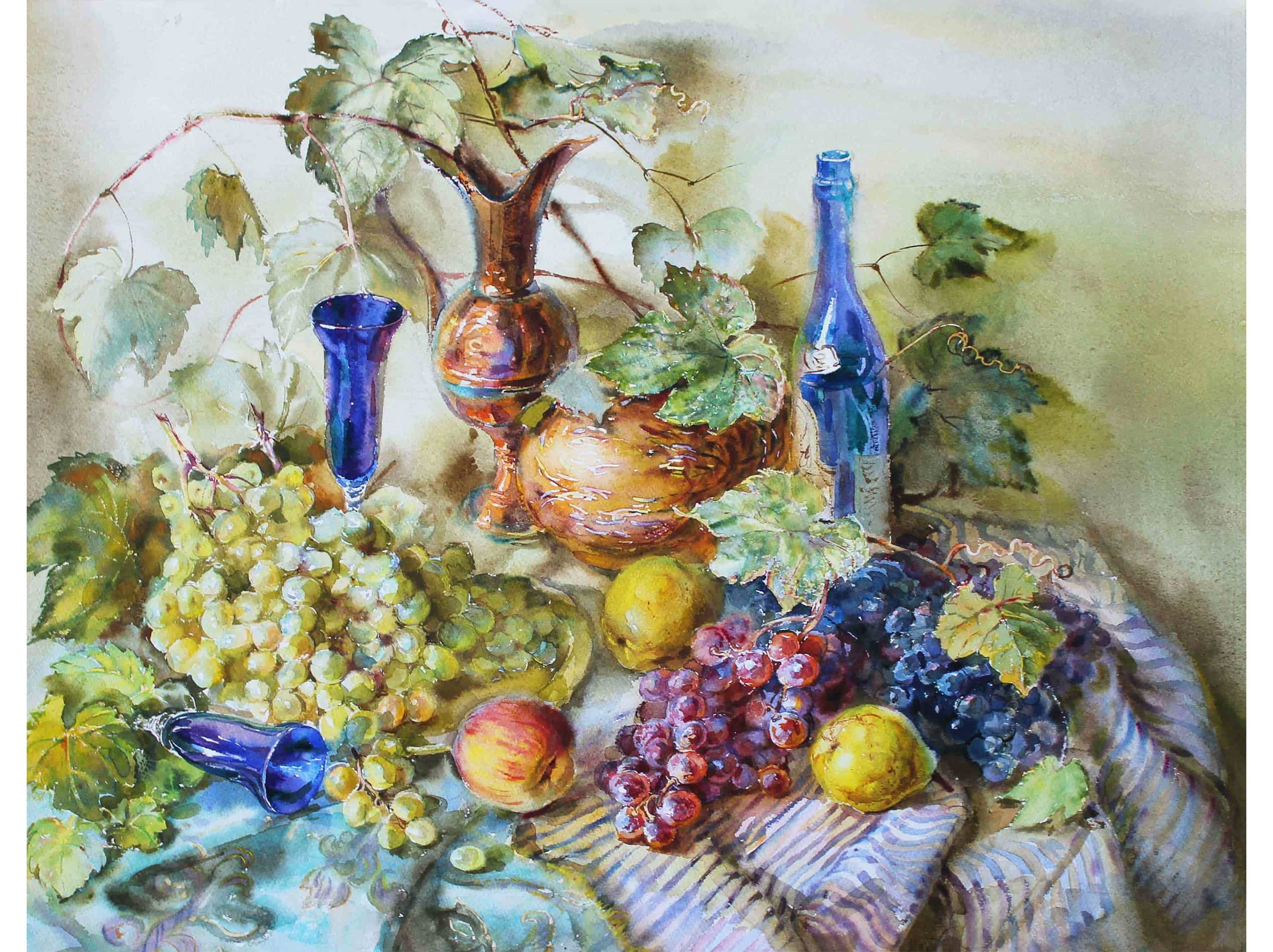 НАТЮРМОРТЫ. Свет акварели Галины Поплавской