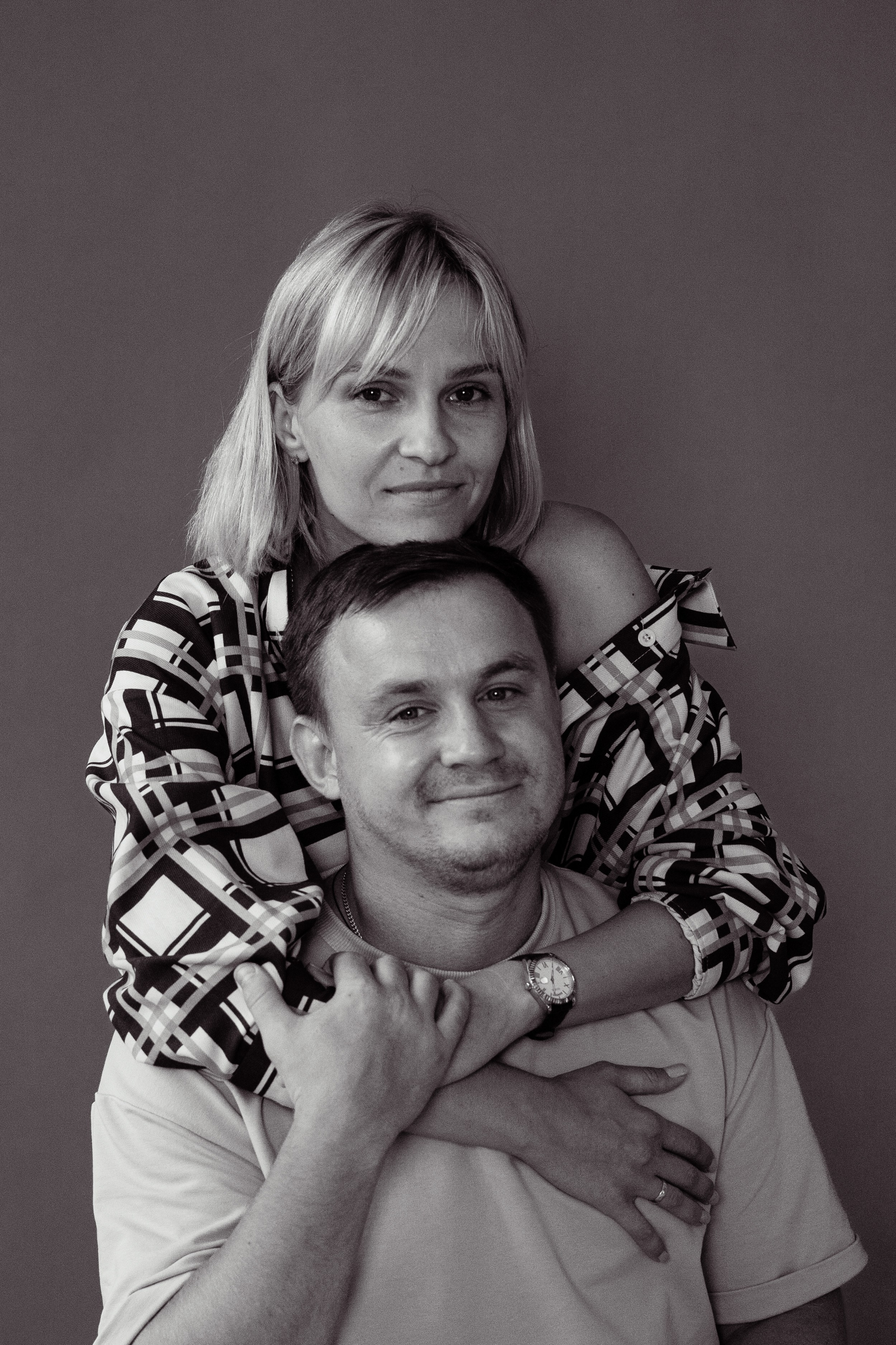 Семейная пара на фотосессии