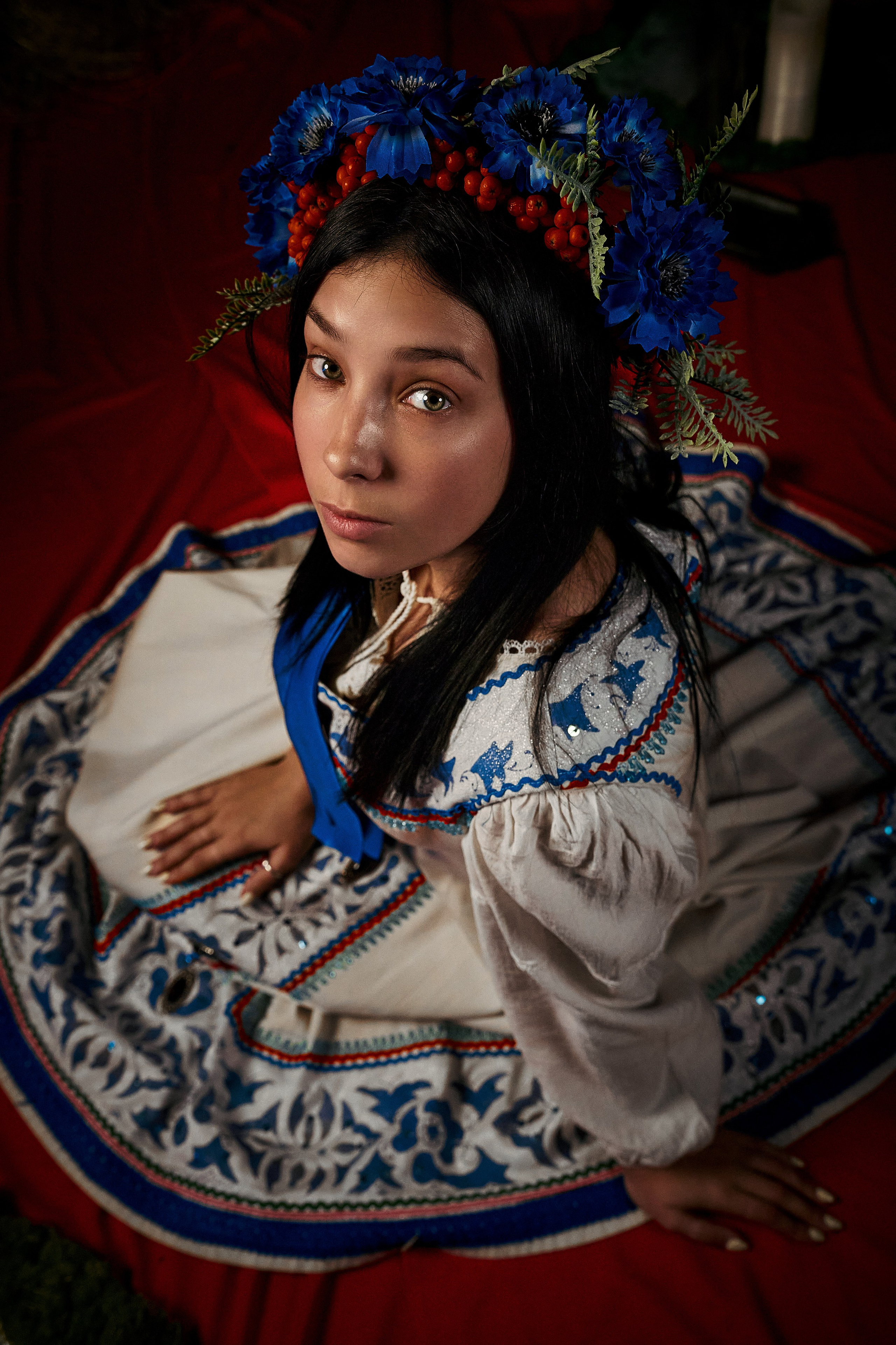 Студийная съёмка в народном стиле. Фотограф в Москве Анастасия Баева