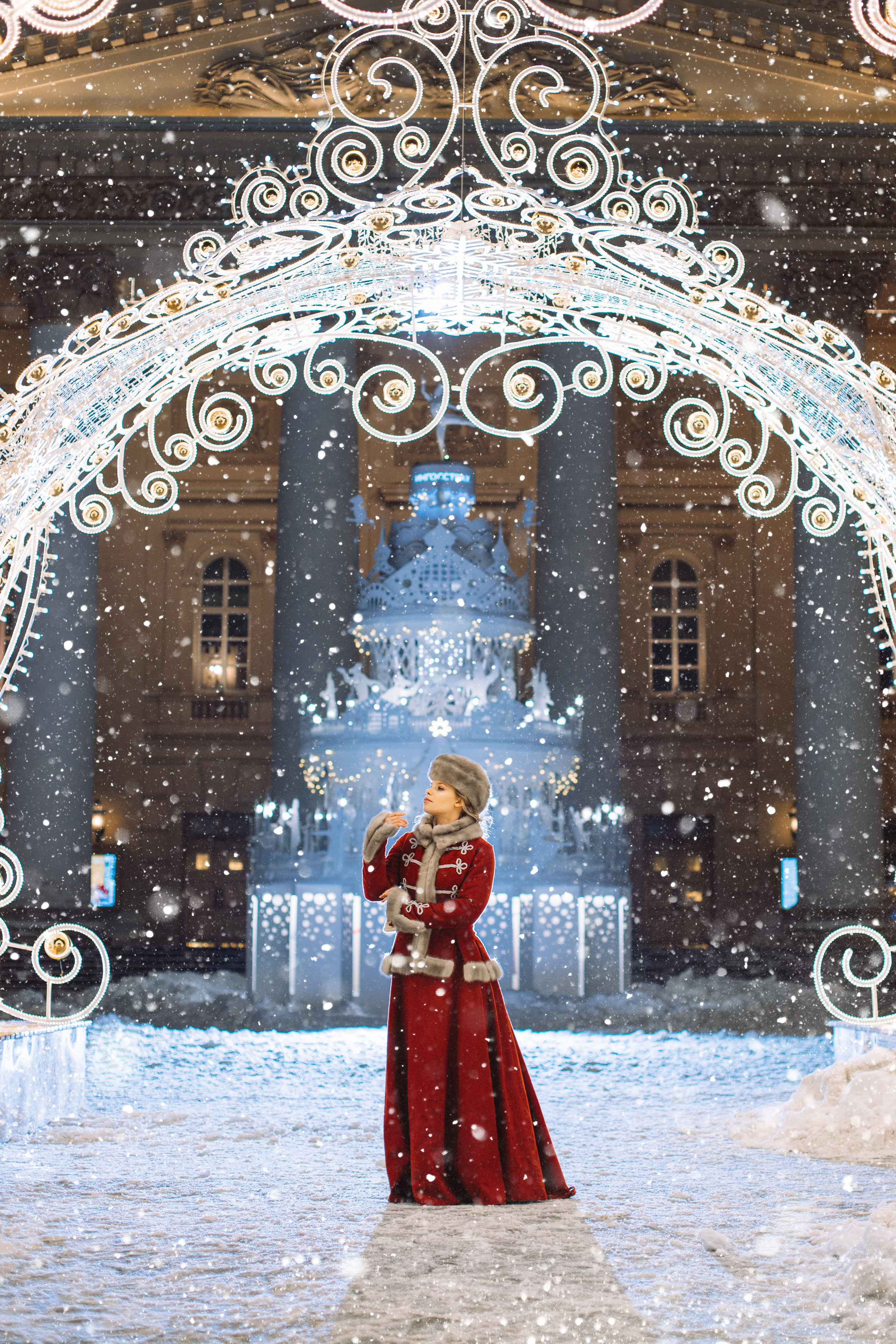 Новогодняя фотосессия в центре Москвы. Свадебный и Семейный фотограф в Москве и Сочи Таня Михей