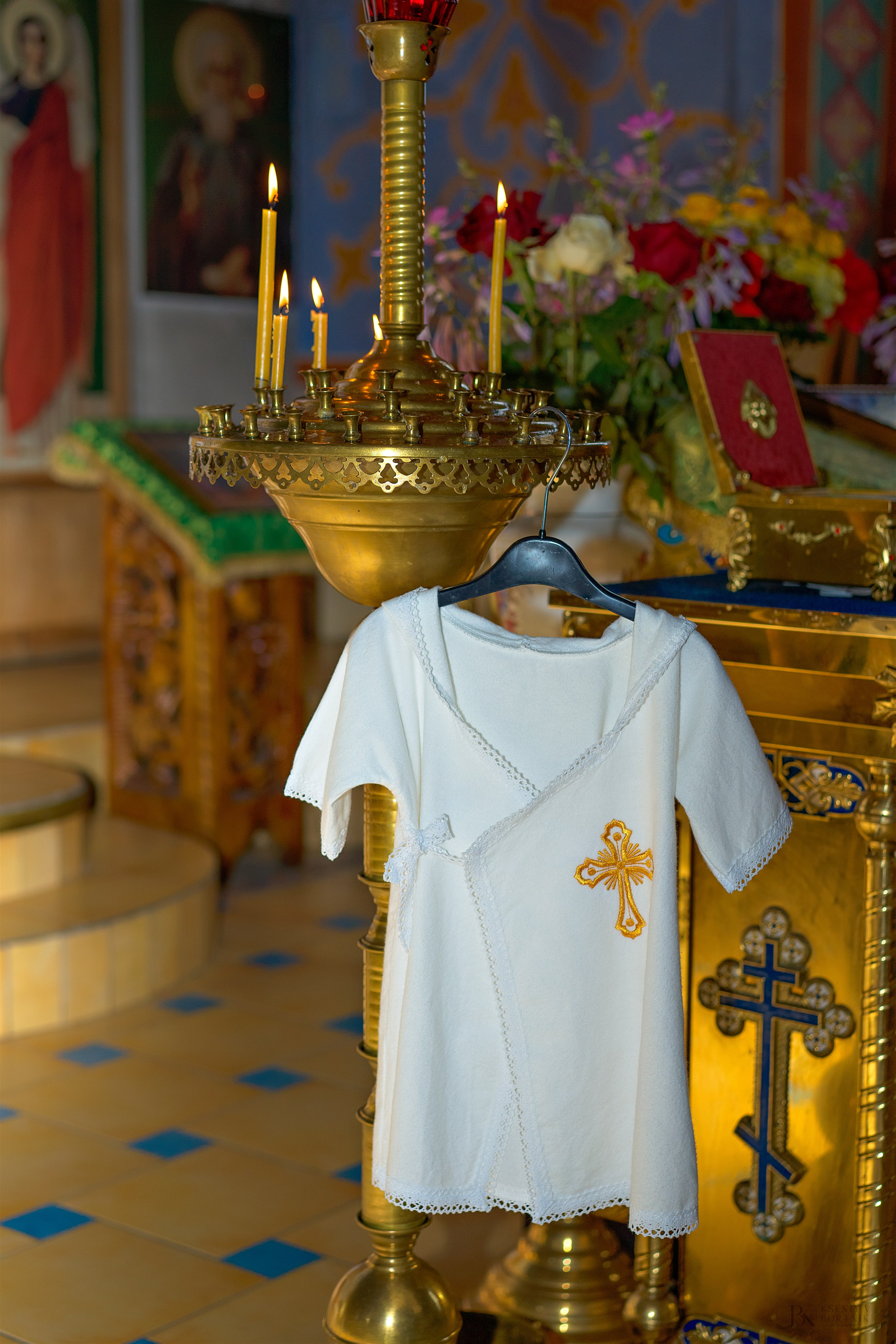 Таинство крещения. Профессиональный фотограф новорожденных Ксения Бортник