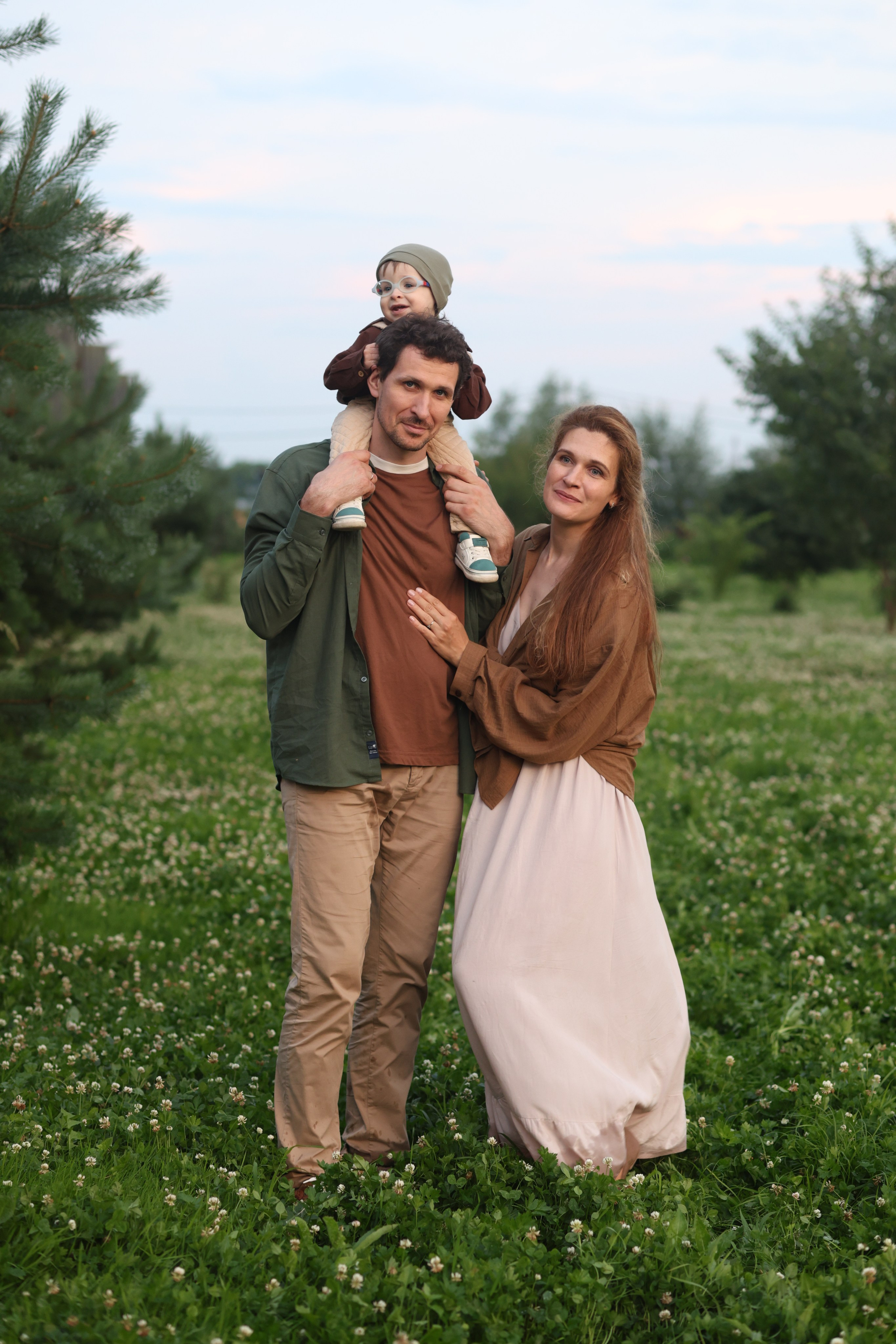 Семейная фотопрогулка в Москве - семья на природе