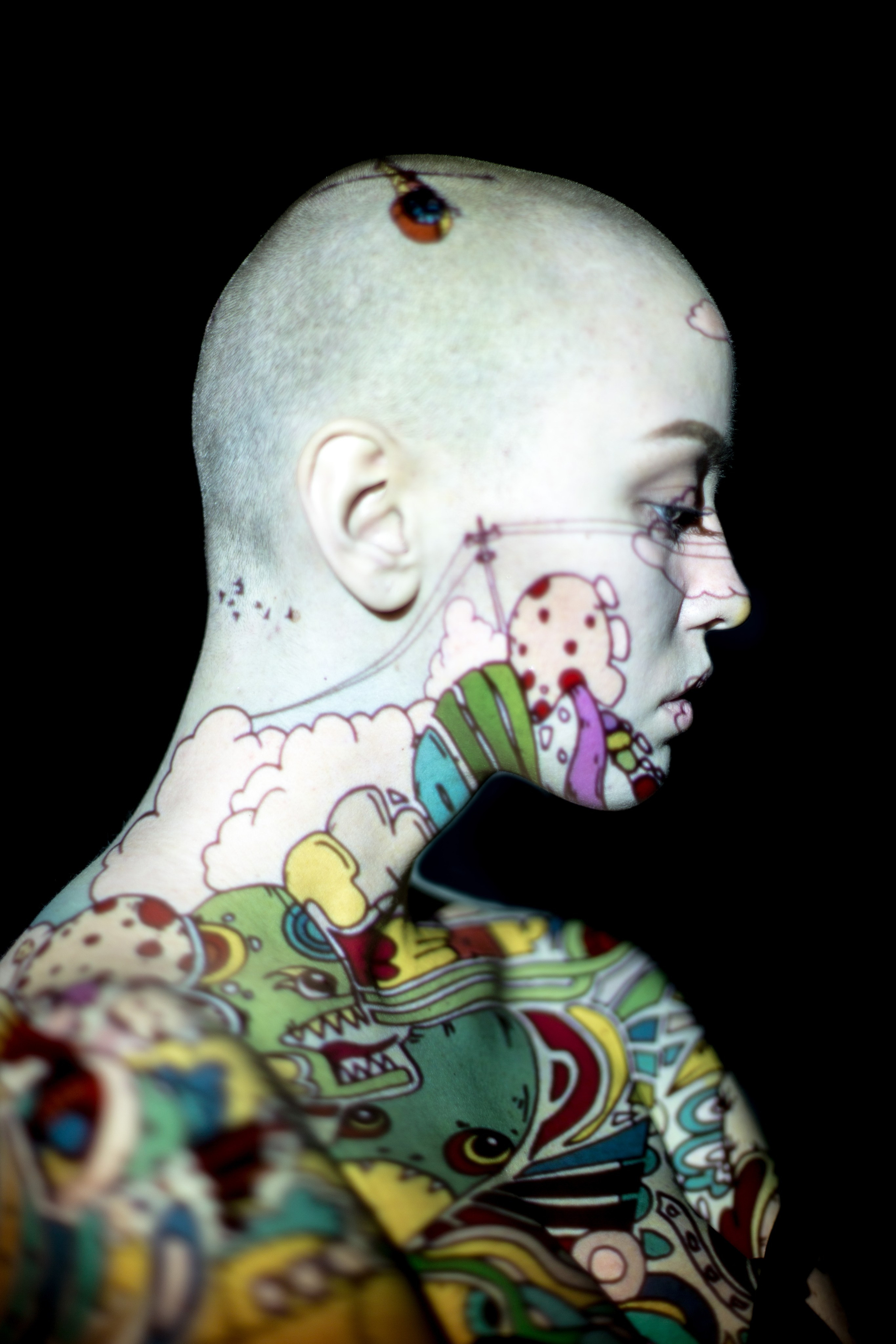 портрет с проектором  фотограф Гранкин Александр Санкт-Петербург 