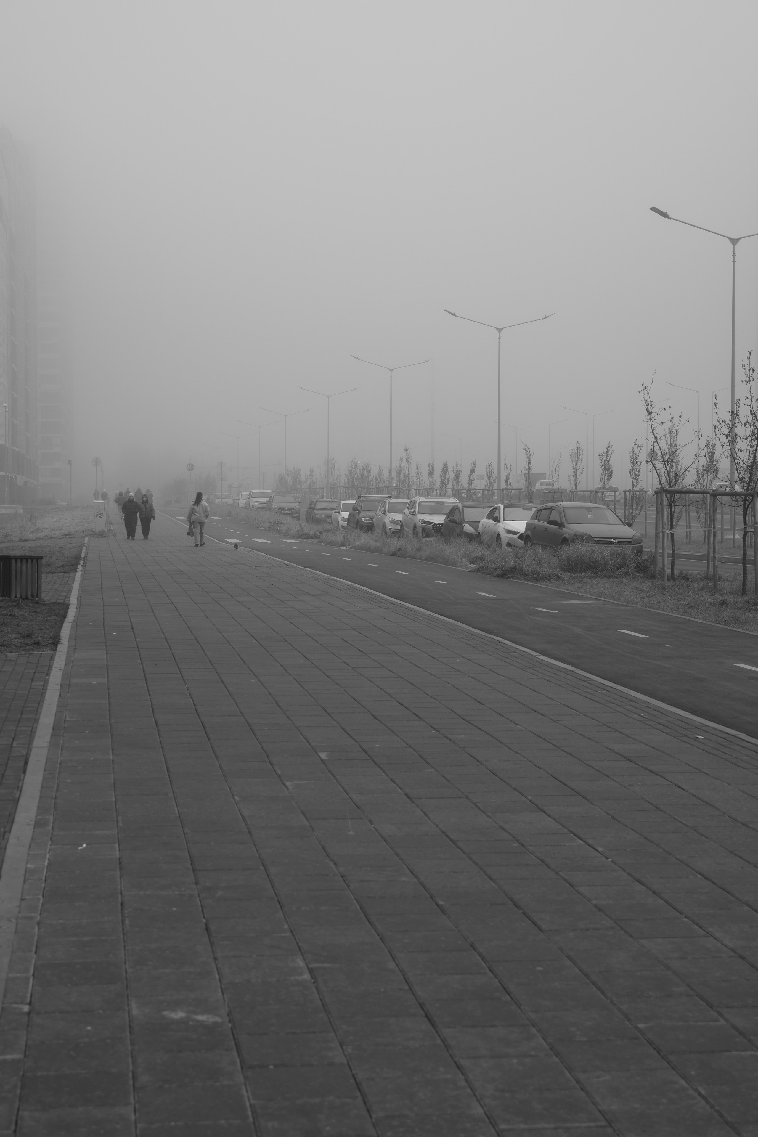 Туманное утро в Академическом районе. Начинающий фотограф-любитель Евгений Серебряков в Екатеринбурге