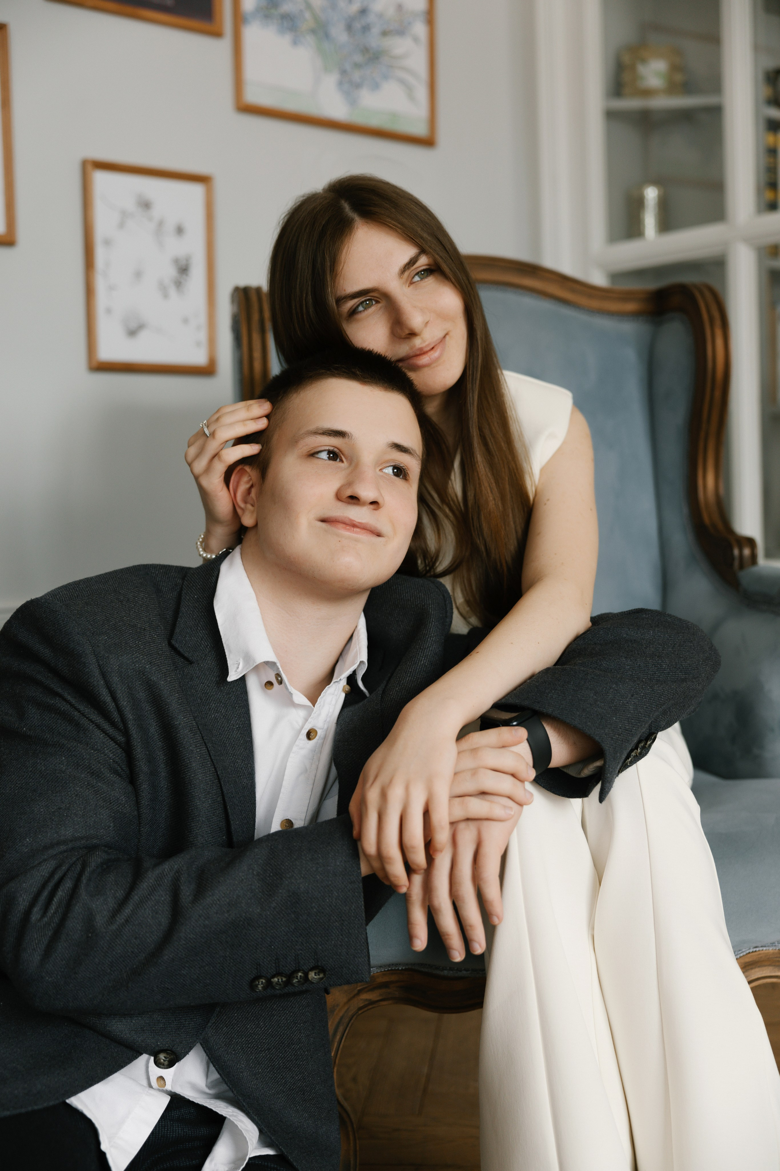лав стори для пары в винтажном стиле