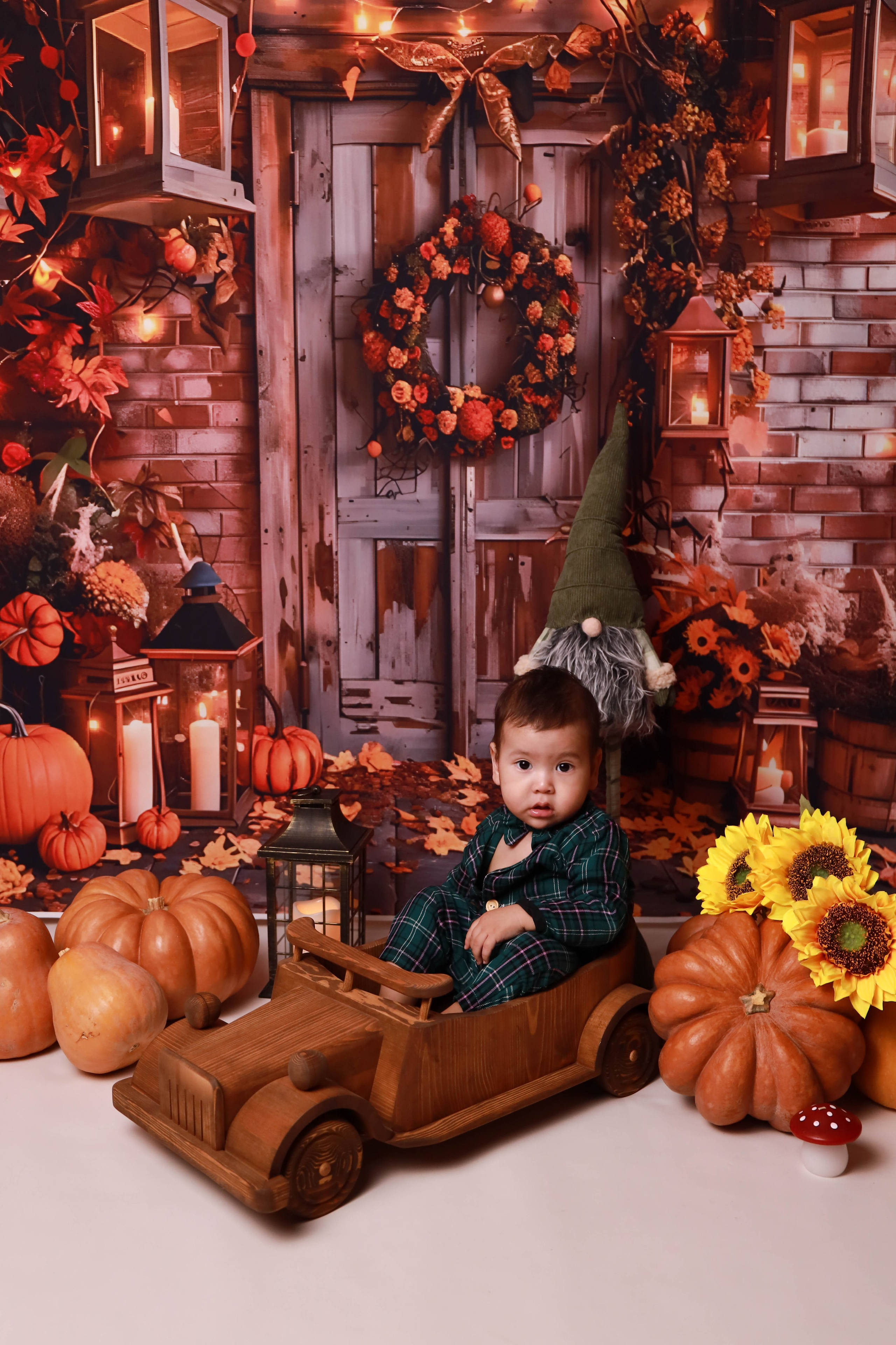 Фотопроект «Осень» для деток от 1 месяца. Фотограф беременности, новорожденных и детей до года в Астане