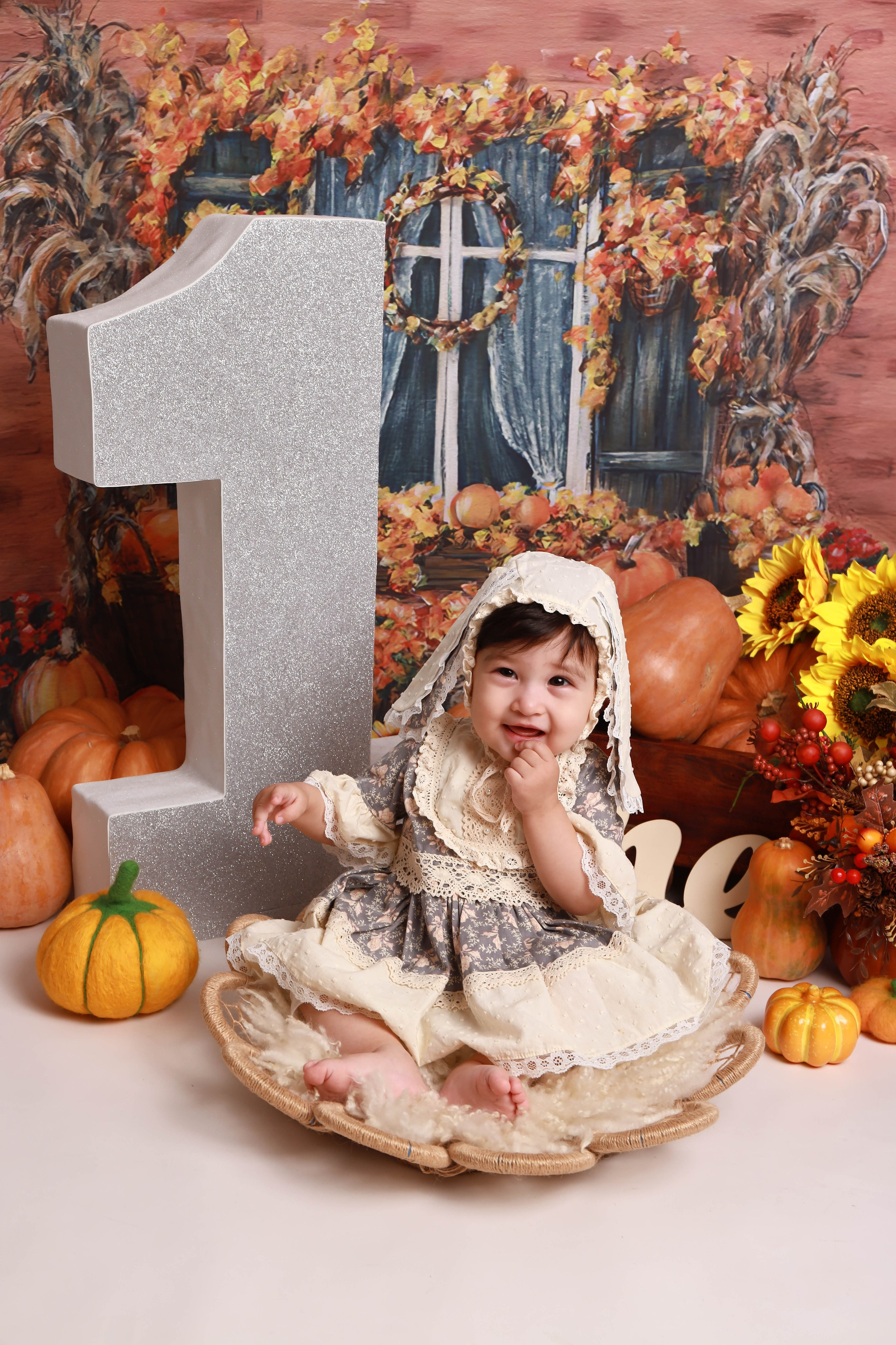 Фотопроект «Осень» для деток от 1 месяца. Фотограф беременности, новорожденных и детей до года в Астане