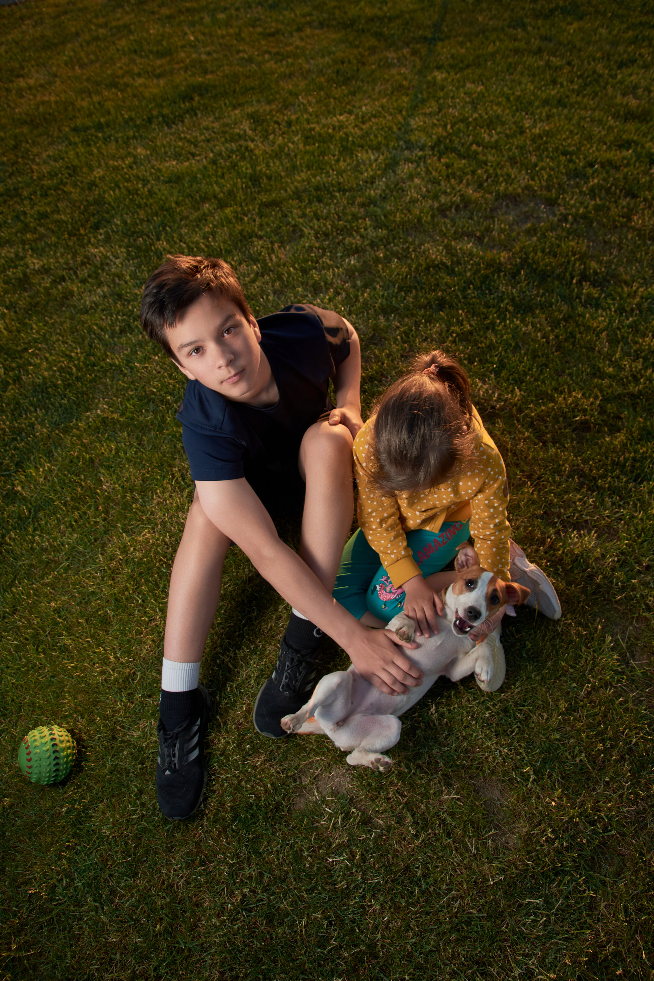 дети с собакой