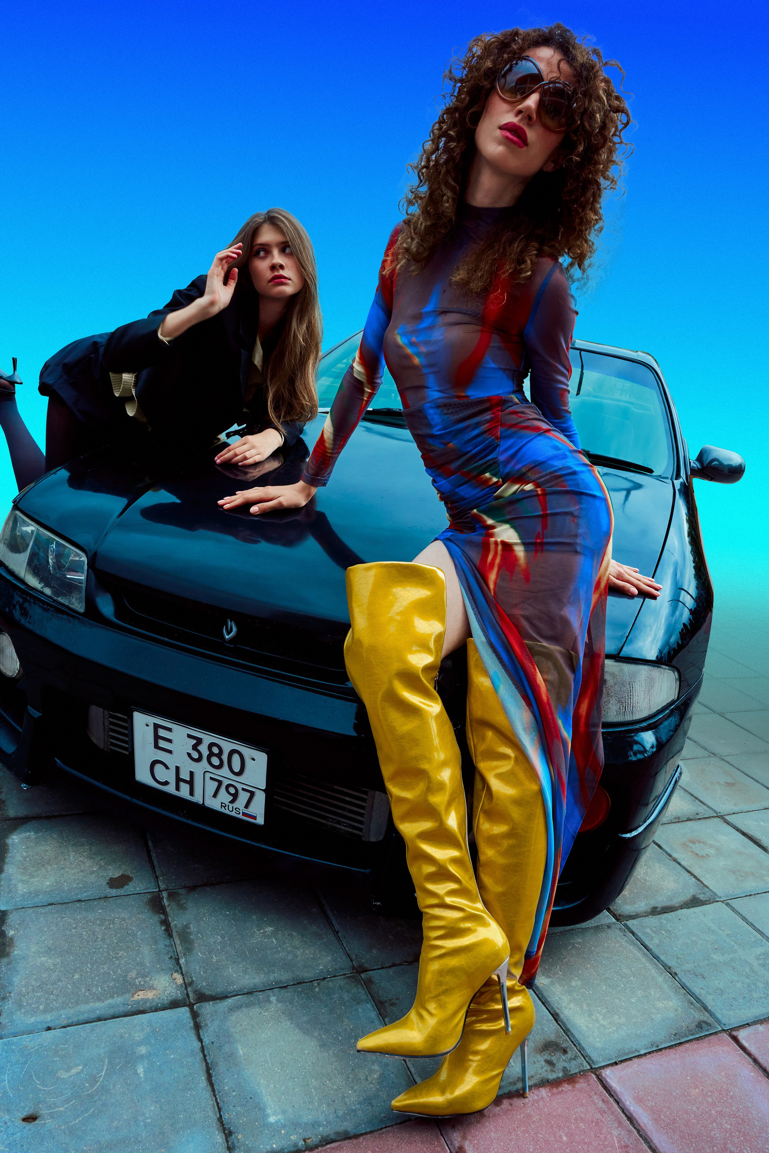 Студийная съёмка с цветным светом. Фотограф в Москве Анастасия Баева