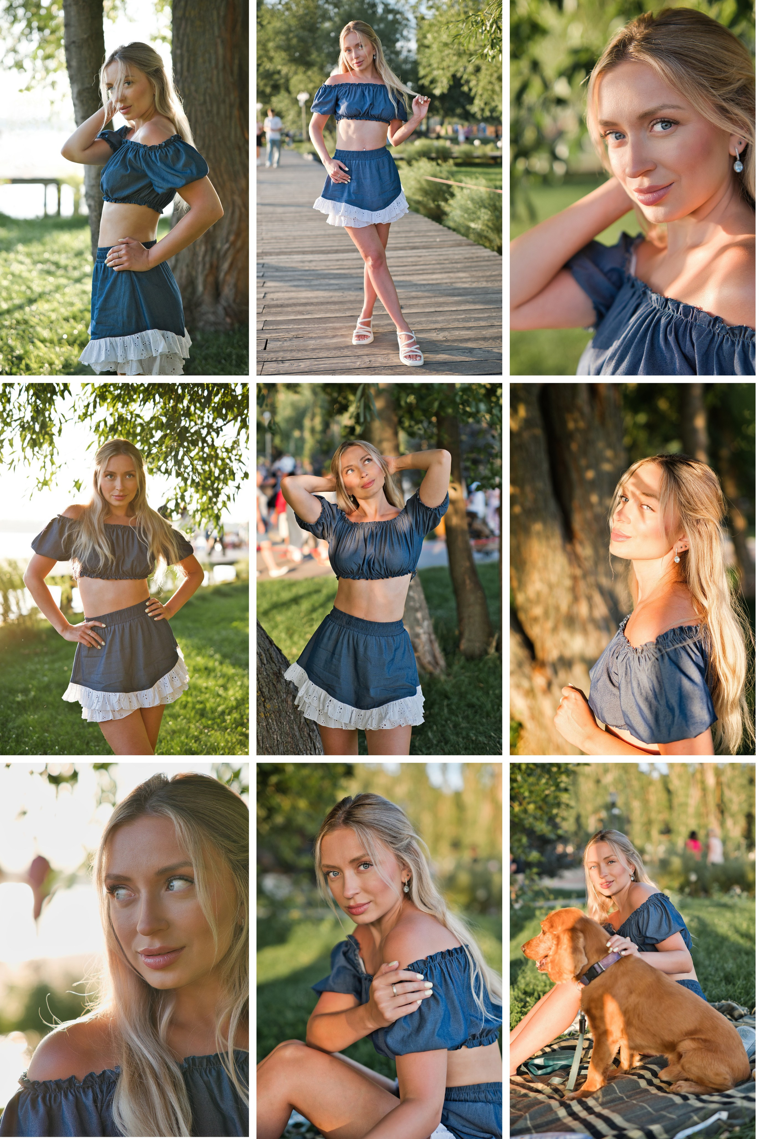 Фотосессия блондинке