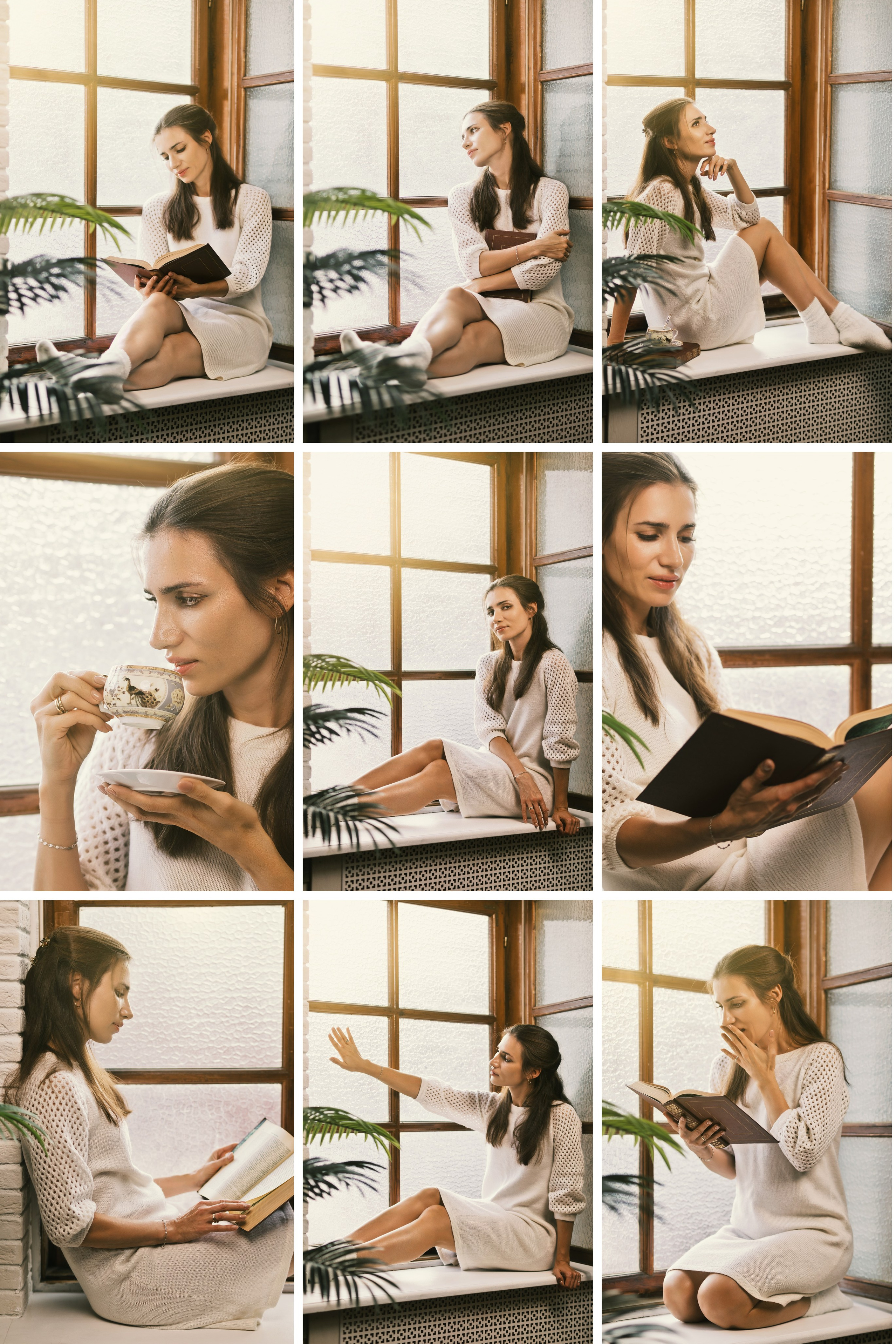 Фотосессия на подоконнике