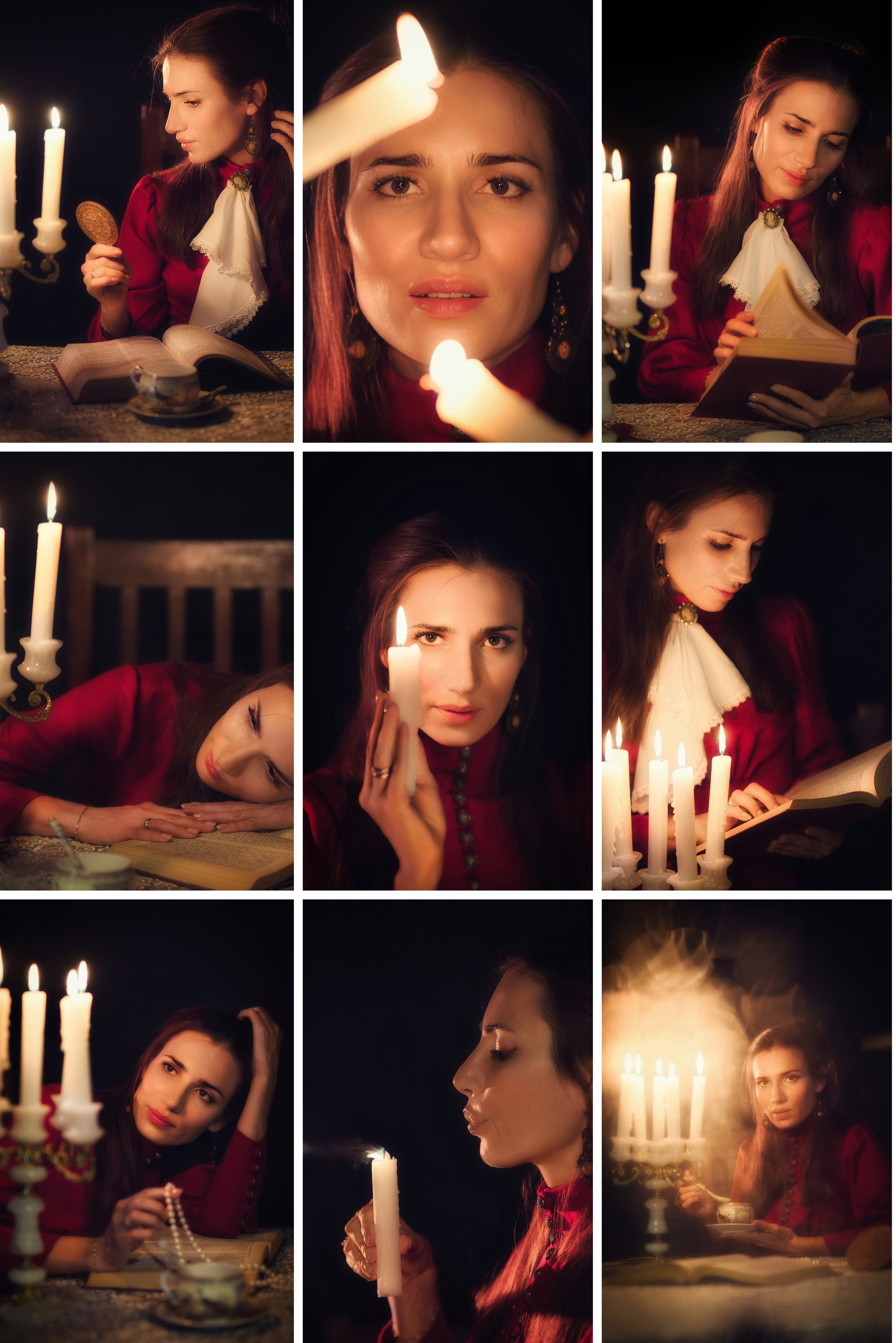 Фотосессия со свечами