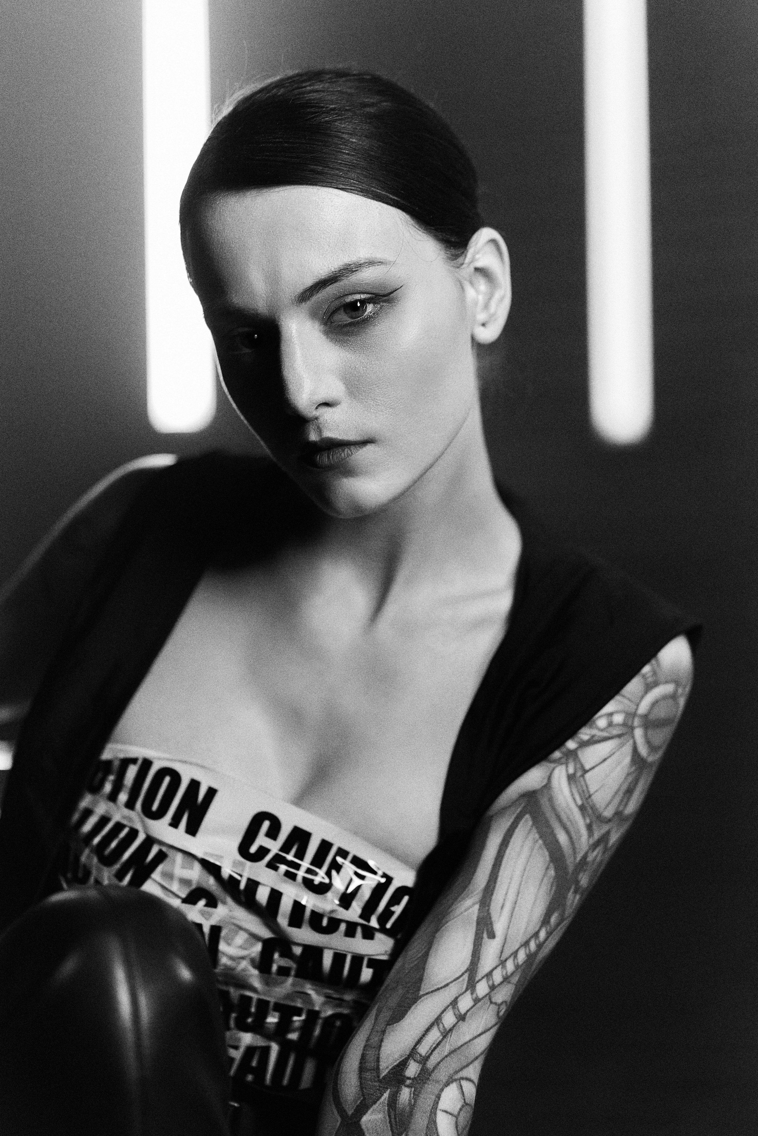 Студийная съёмка в киберпанк стиле. Фотограф в Москве Анастасия Баева