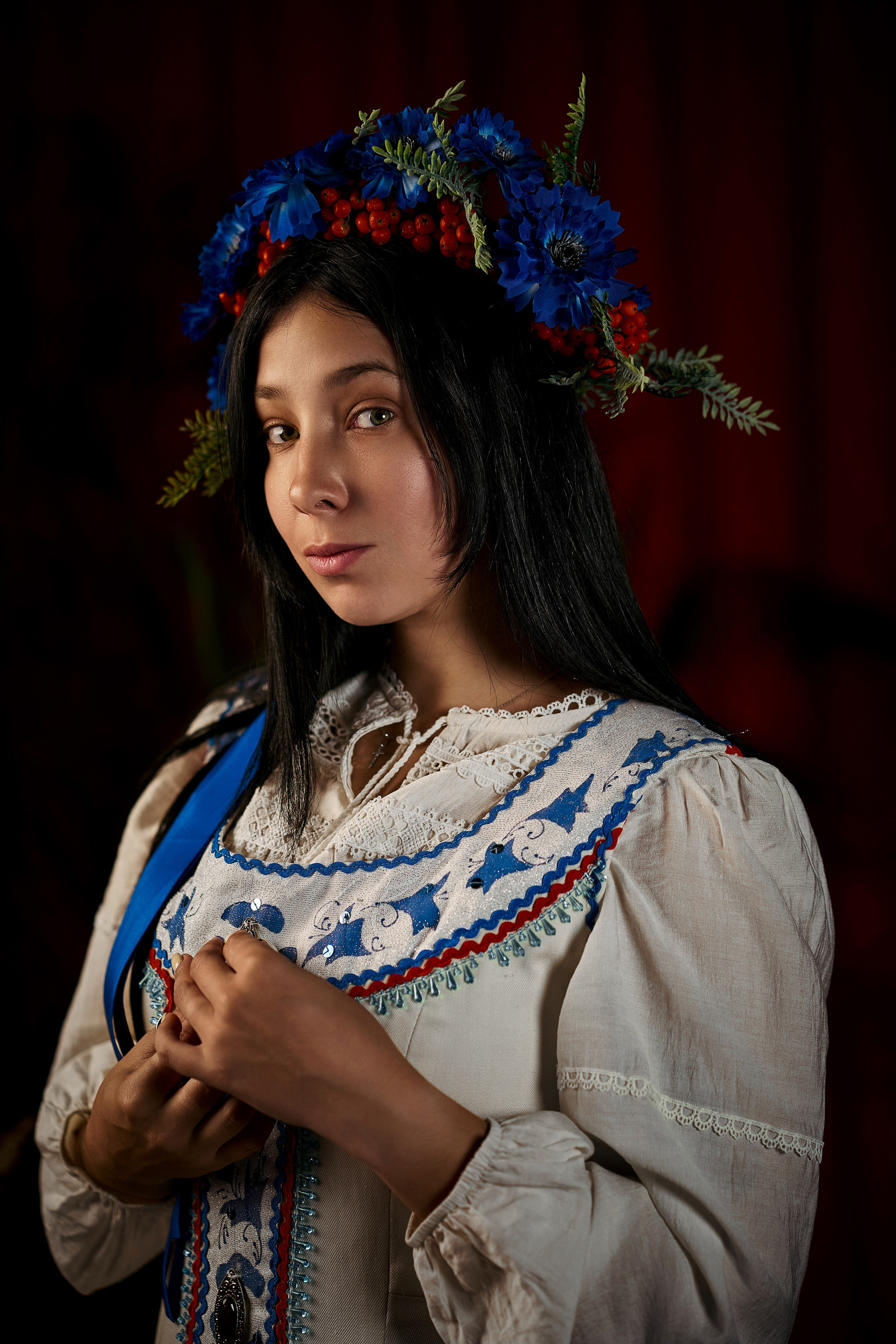 Студийная съёмка в народном стиле. Фотограф в Москве Анастасия Баева