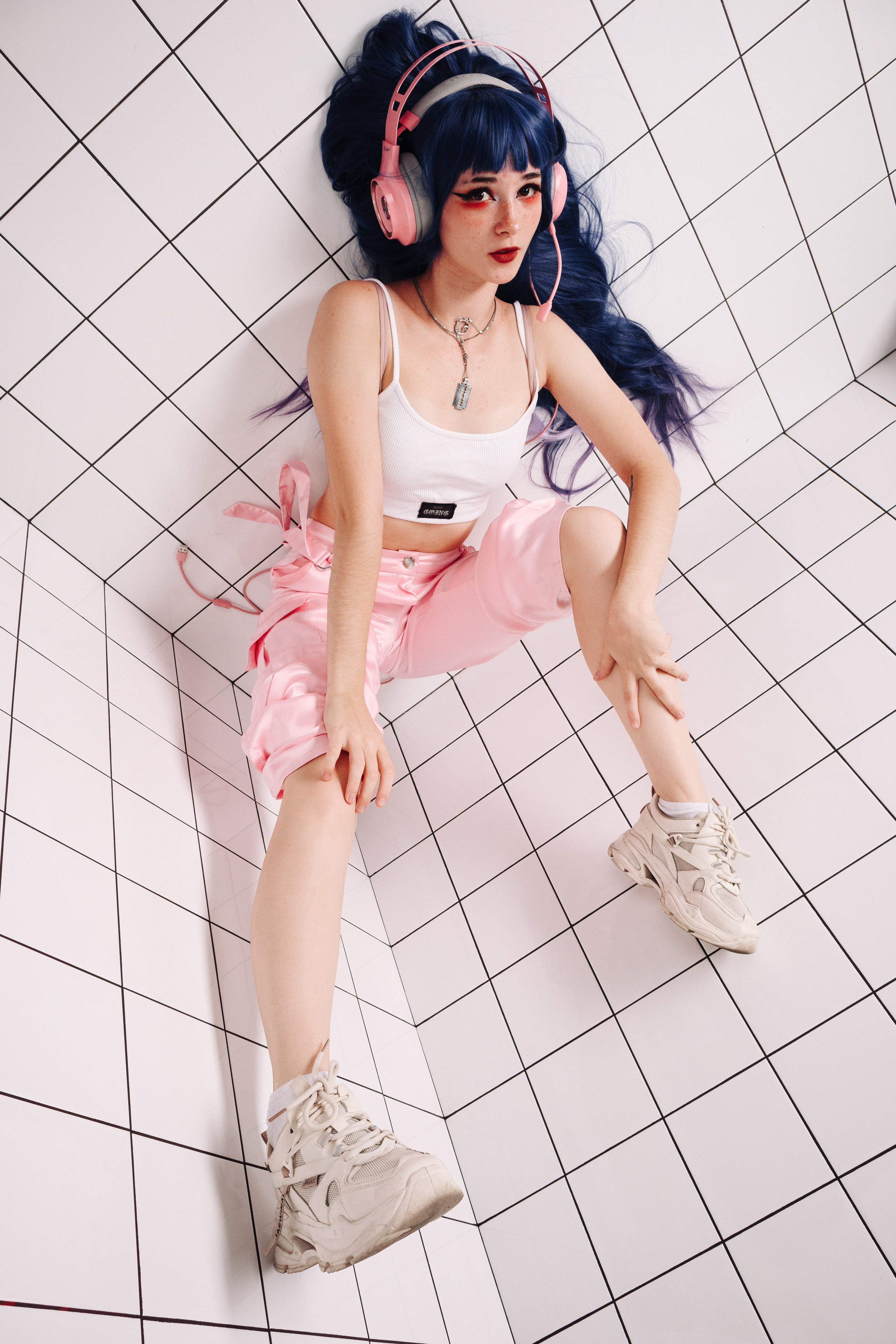 Девушка Наушники Косплей