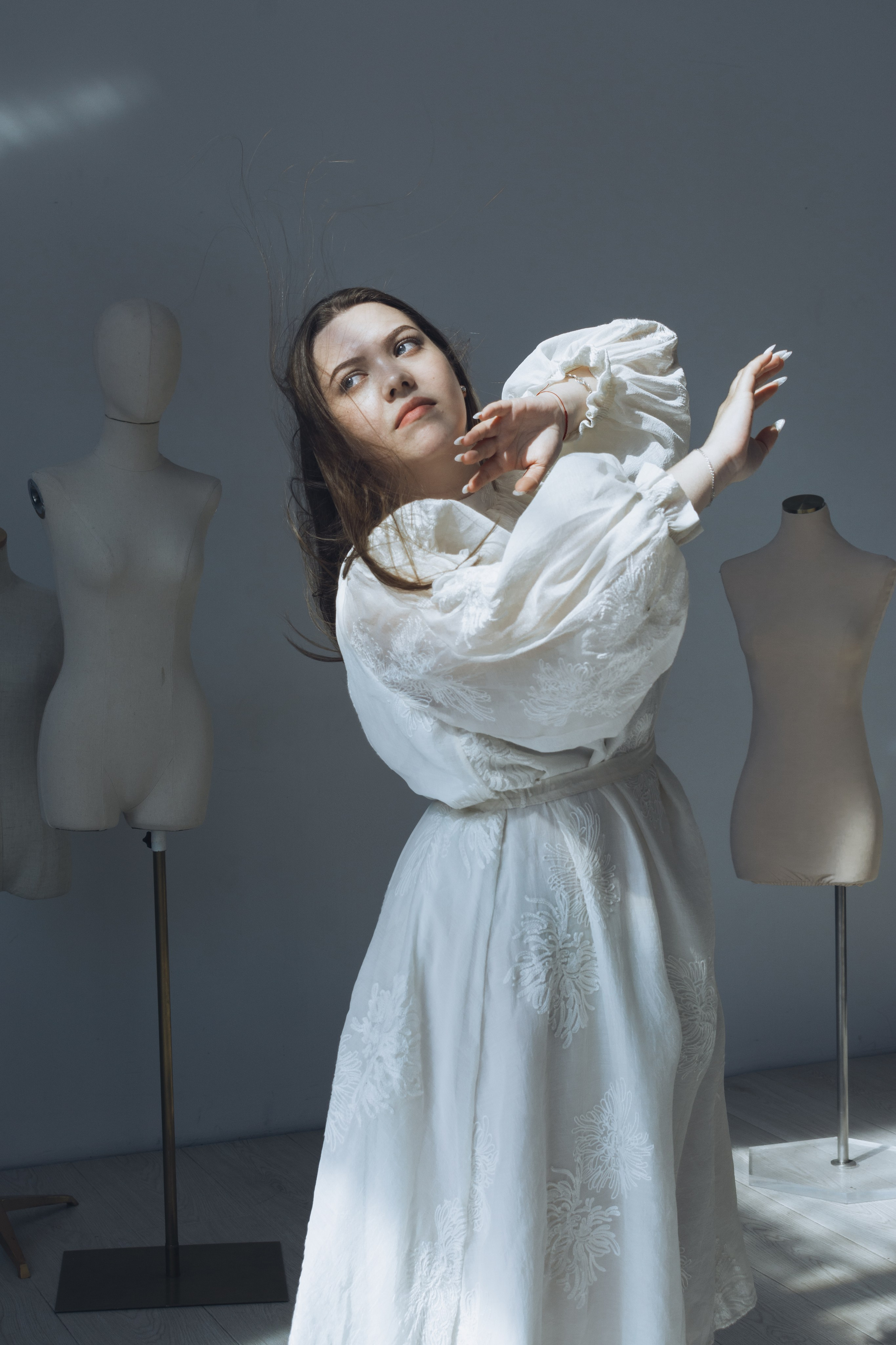 Романтическое кремовое платье. Фотограф в Москве и Щелково Люся Фоминых