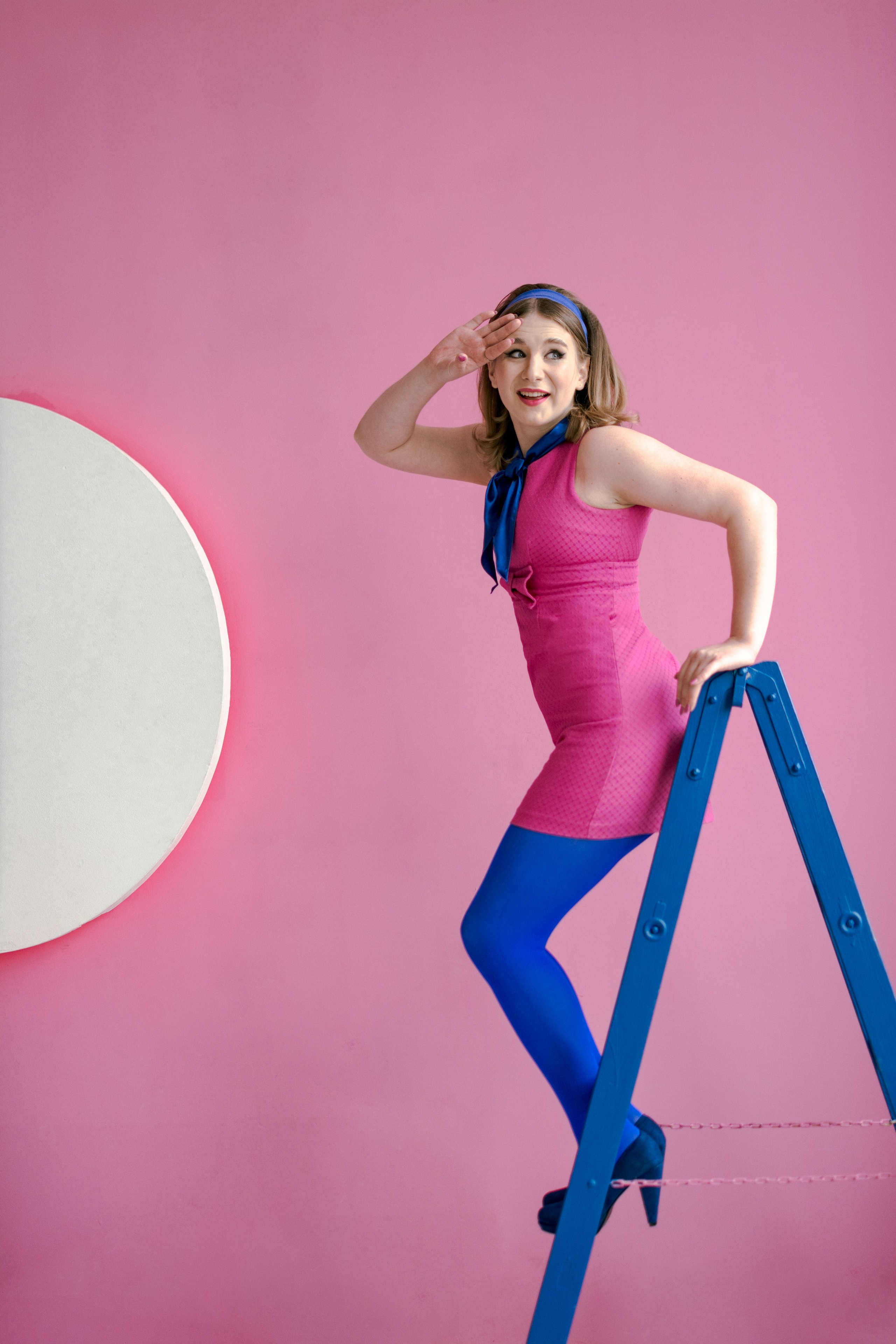 Розовое ретро платье. Фотограф в Москве и Щелково Люся Фоминых