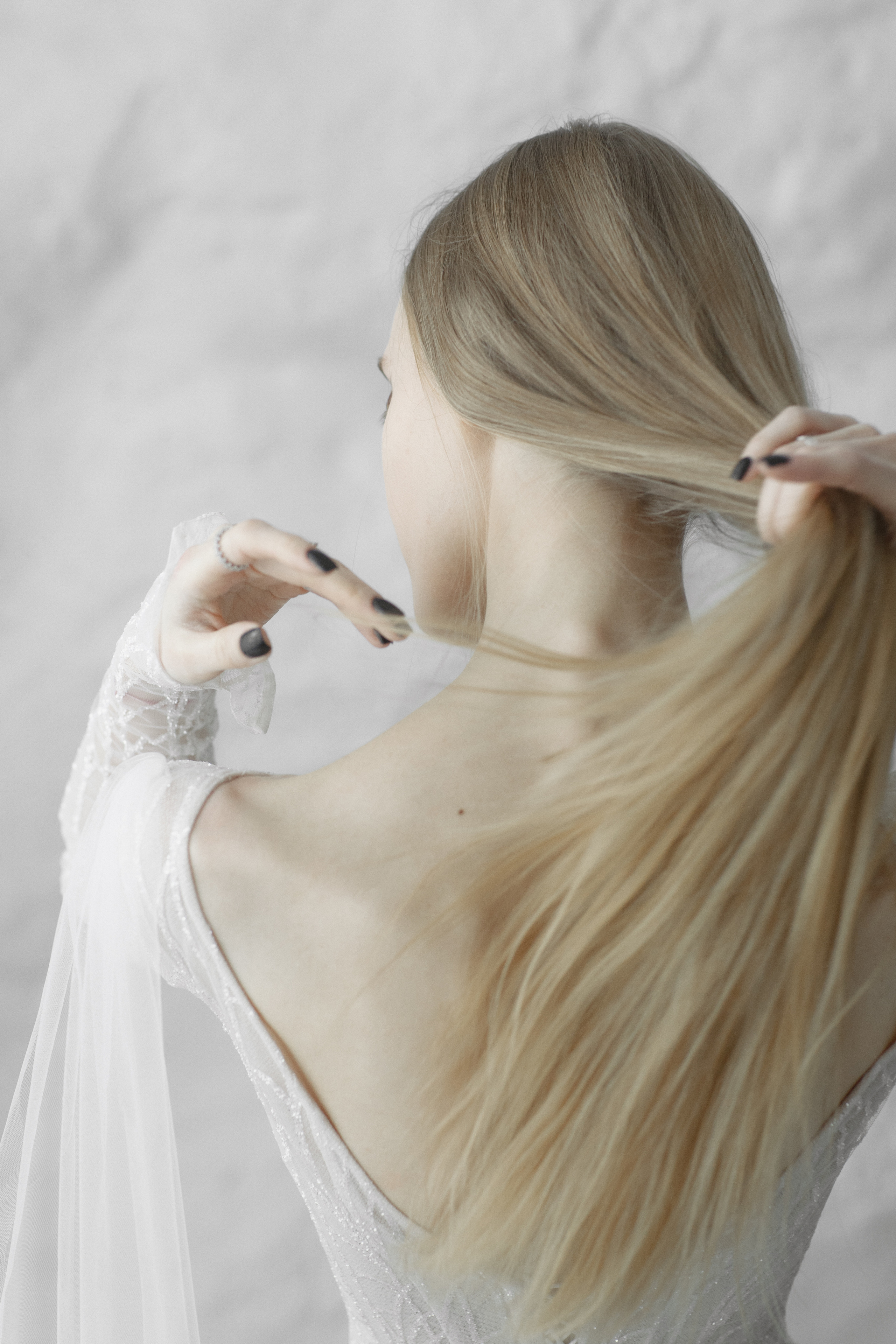 Свадебная фотосессия на кровати