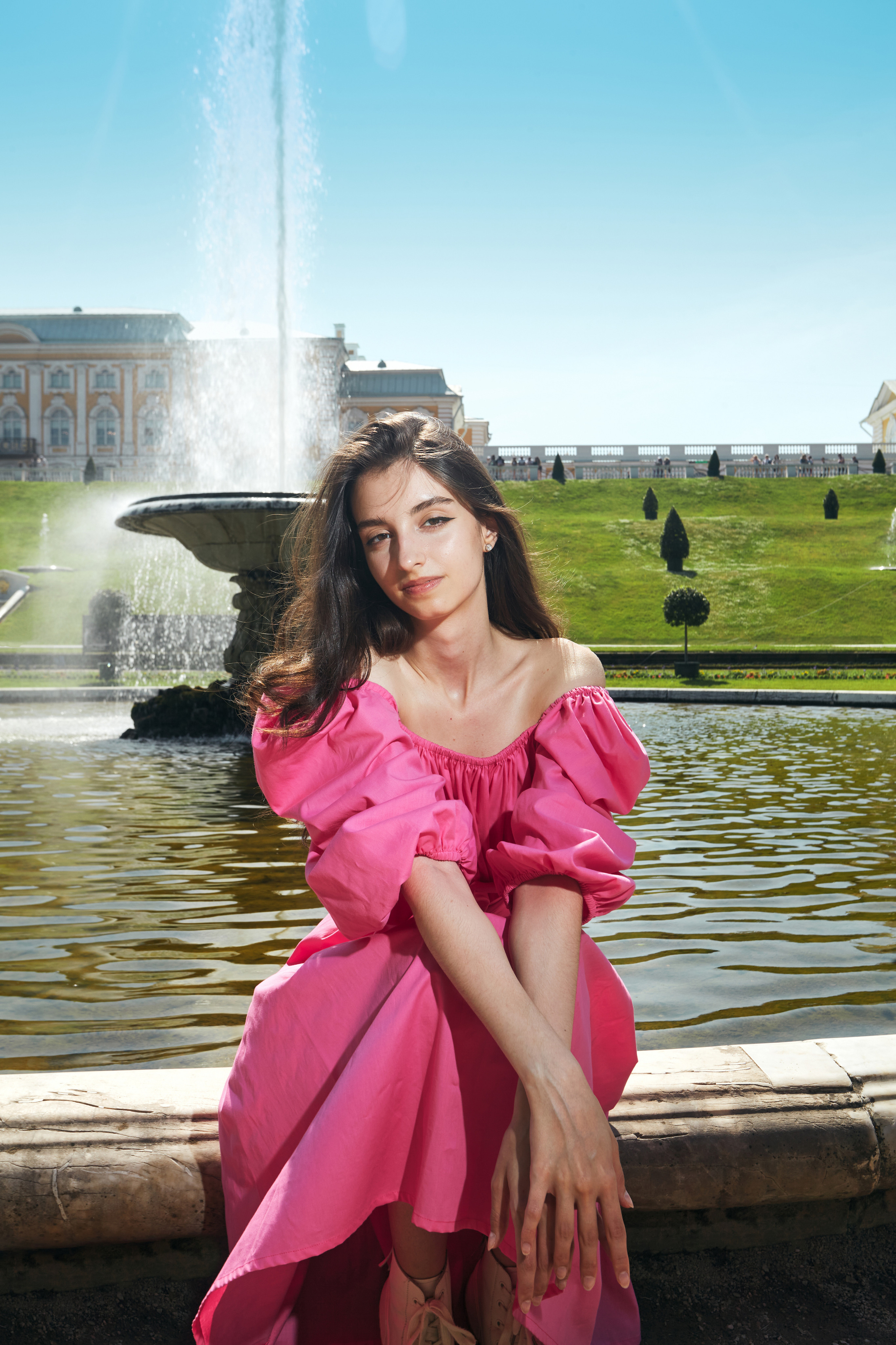 День в Петергофе. Одежда из Санкт-Петербурга СИНИОКО