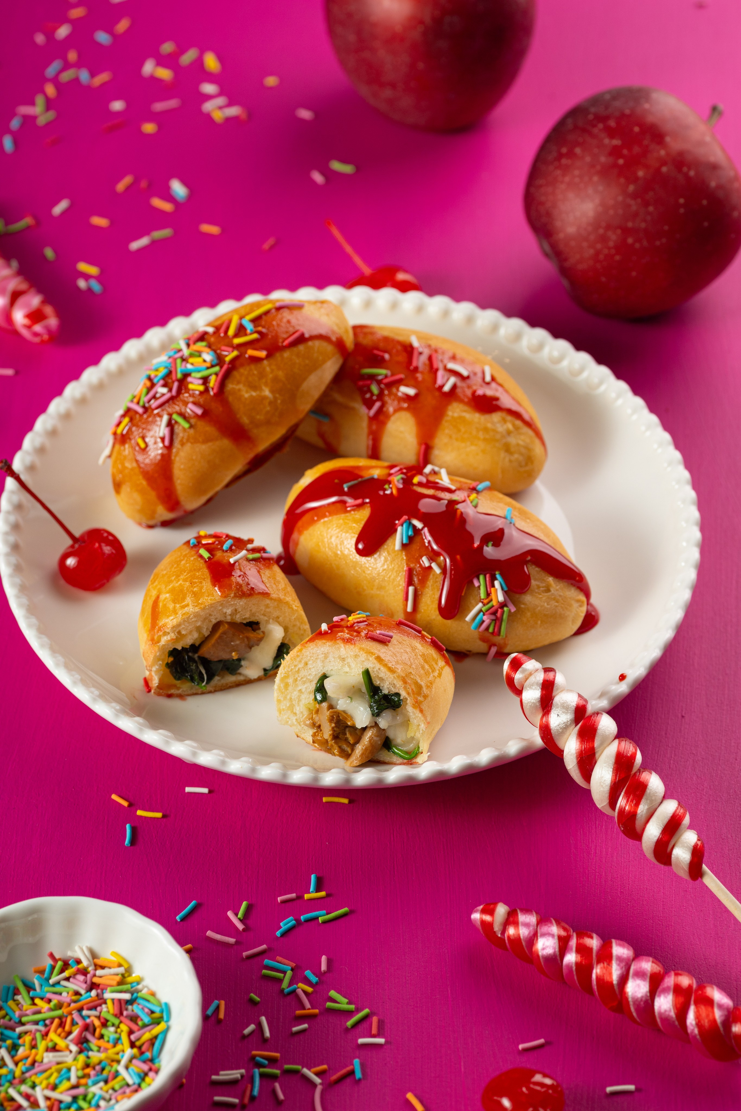 Креативная съемка еды для книги: концептуальная подача блюда в стиле ретрофутуризм