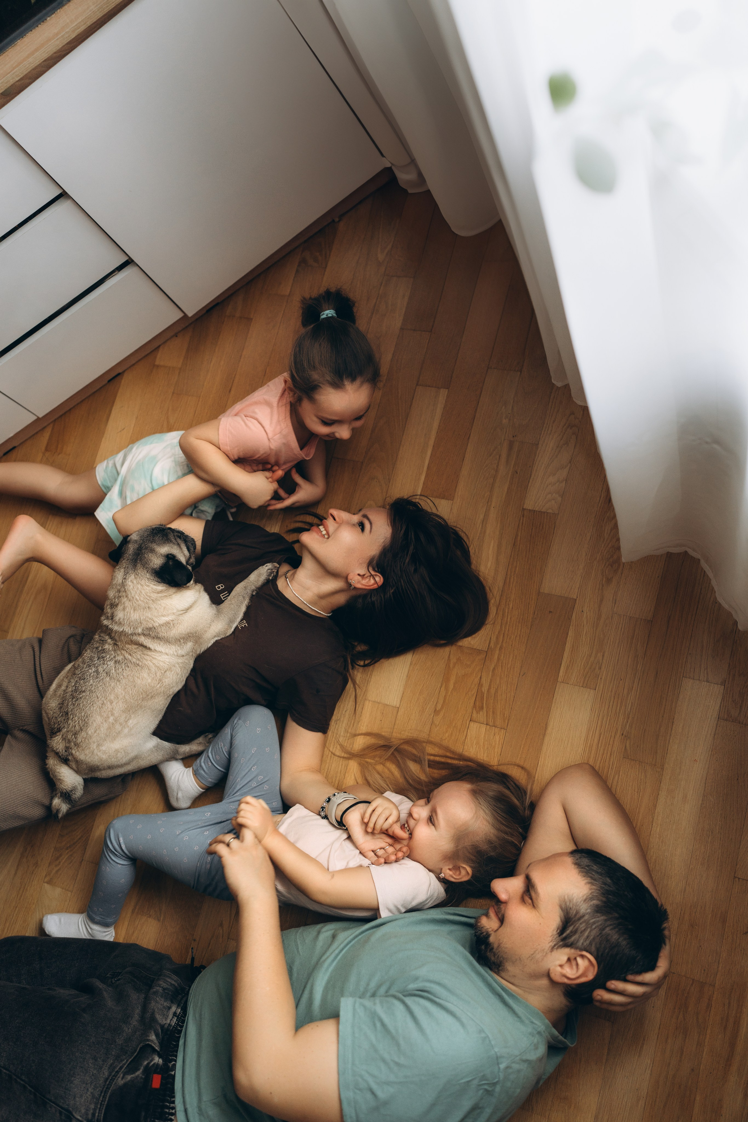 домашняя семейная фотосессия