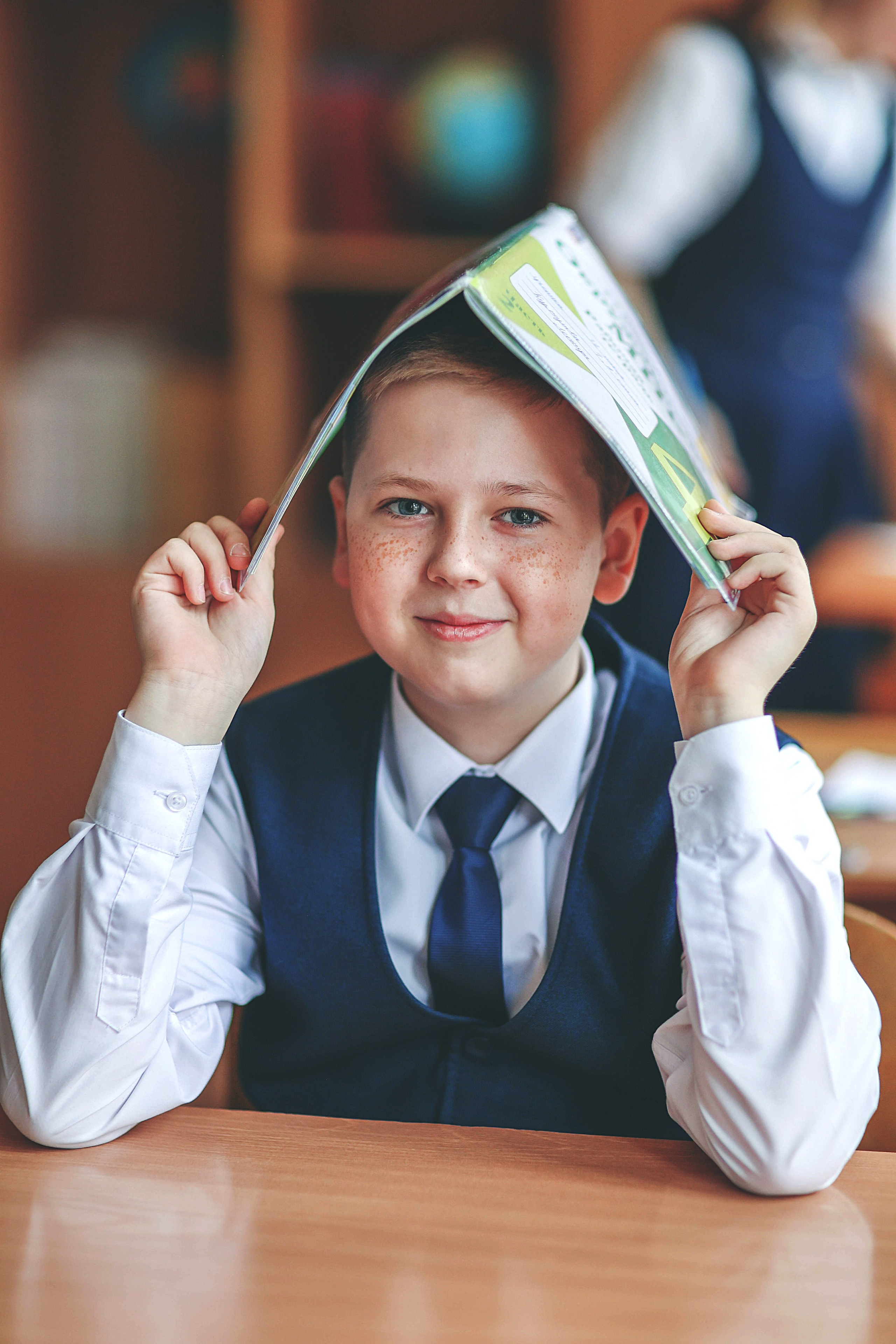 Интересная фотосессия в школе для младших классов и в детском саду