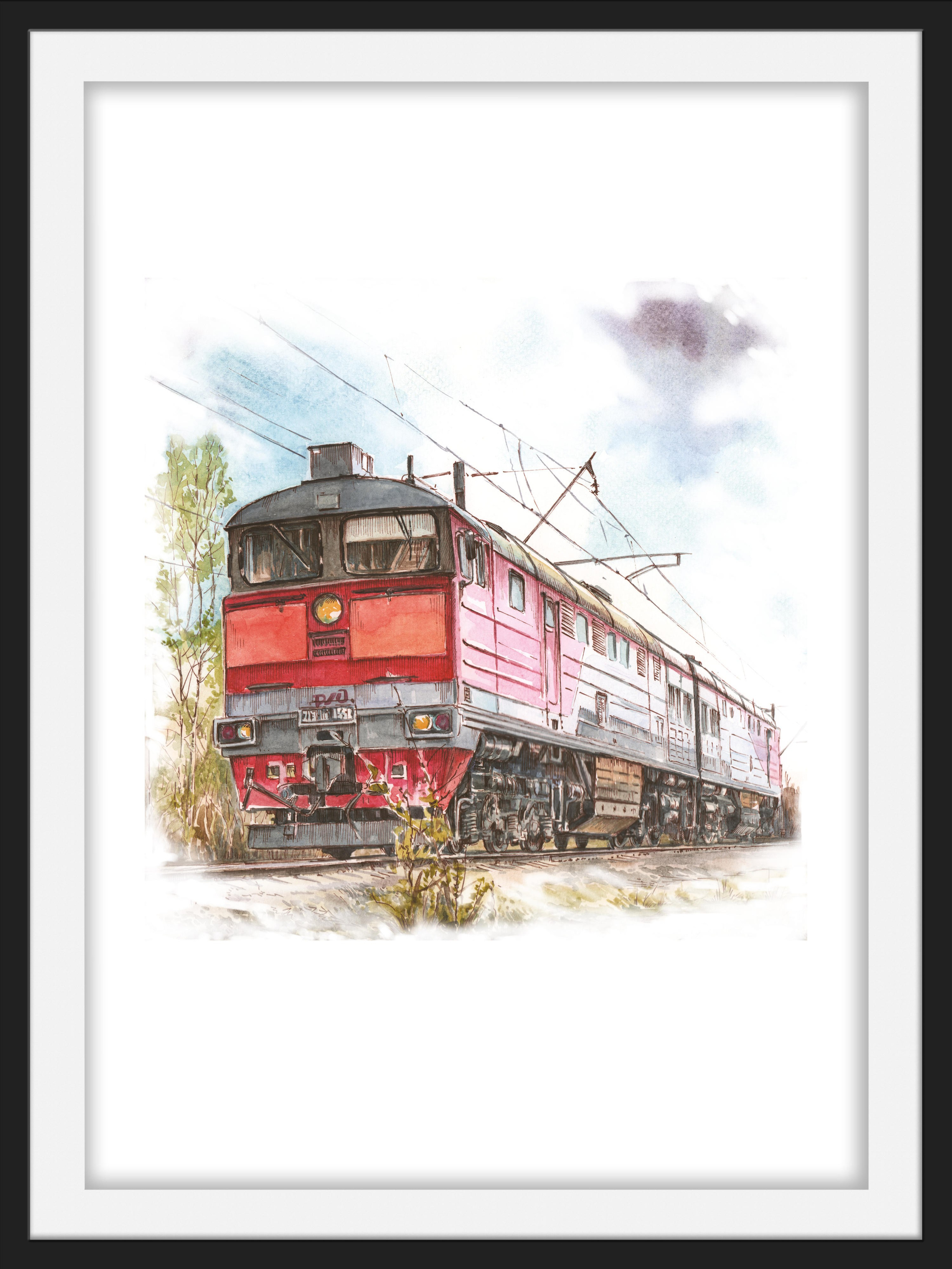 Магазин. Художник Александр Петрунин